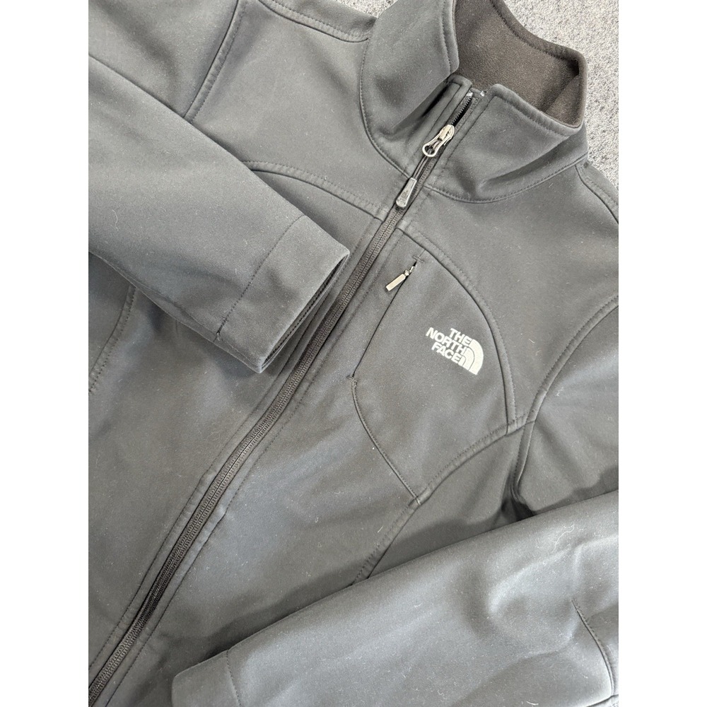 The‎ North Face Womens Softshell Jacket Black Full Zip Fleece M